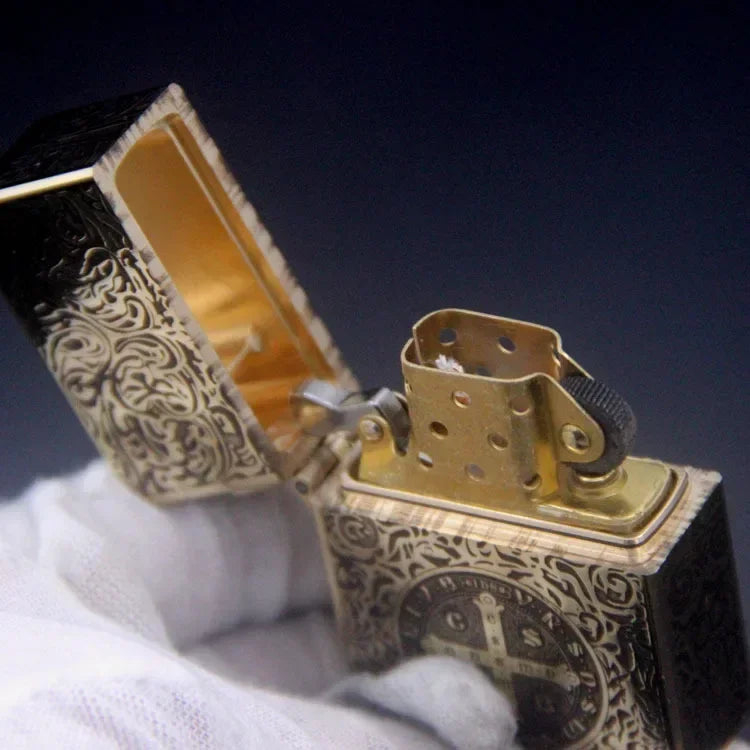 Engraved Constantine Pattern Kerosene Lighter